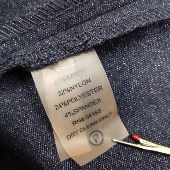 Tommy Hilfiger Indigo Fit and Flare Dress Size 8 Sparkle Denim Look Stretchy - Picture 11 of 15